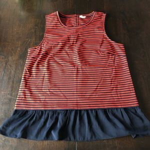 NWOT J. Crew Peplum Tank